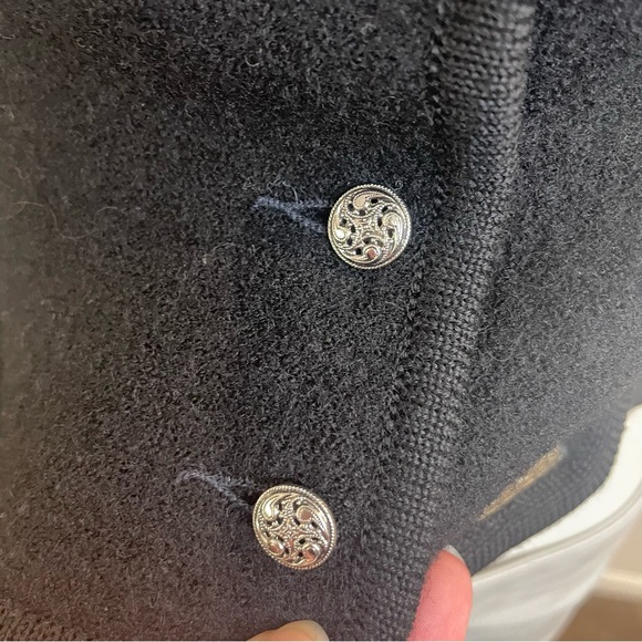 GEIGER TYROL Vintage Black Pure Wool Cropped Jacket Made in Austria - Picture 7 of 10